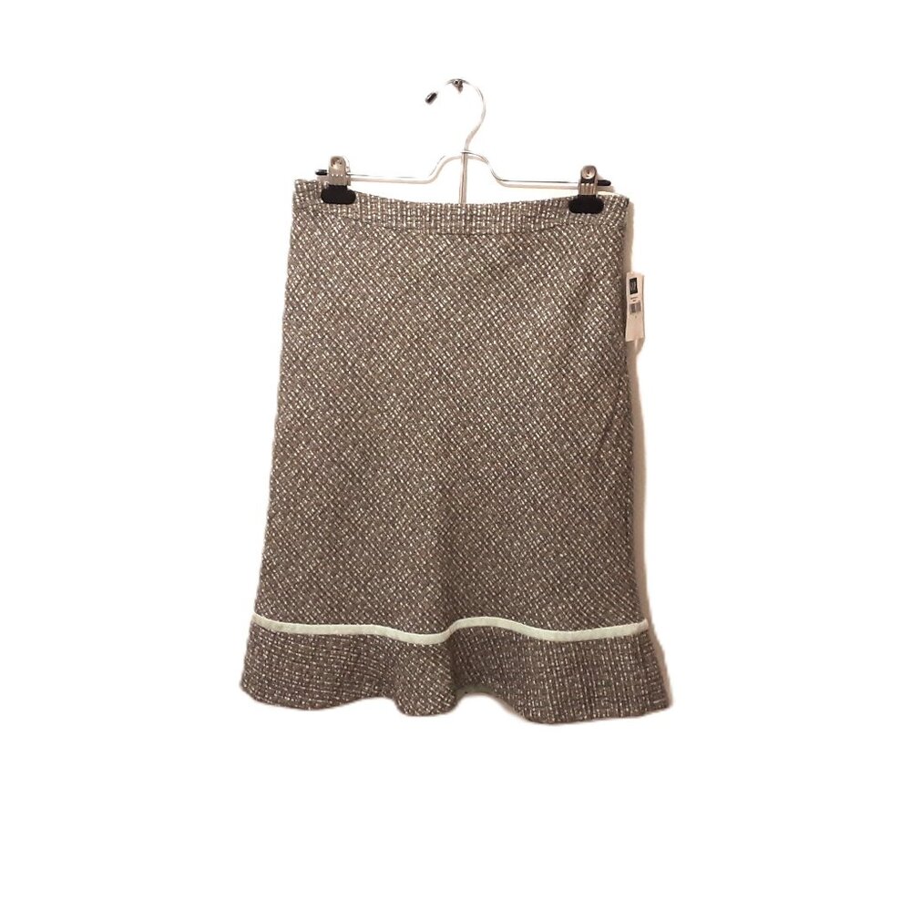 Vintage NWT GAP Tweed Wool Plaid Skirt, Size 4, Trumpet Style